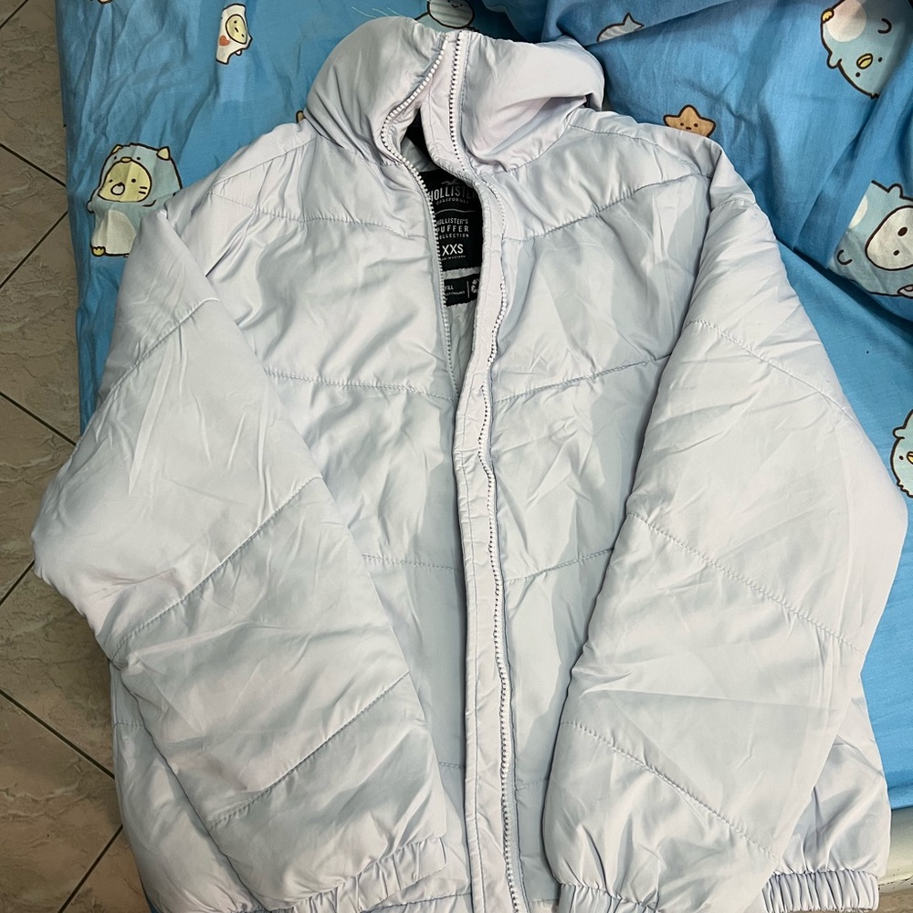 Hollister Light blue Puffer Jacket